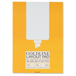 Goldline Layout Pad A3 50gsm [80 Sheet]